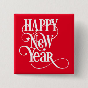 Happy New Year Button