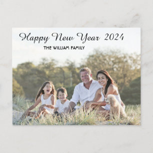 Happy New Year Calligrafy 2 Foto Feiertagspostkarte