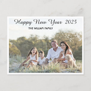 Happy New Year Calligrafy 2 Foto Holiday Postca Feiertagspostkarte