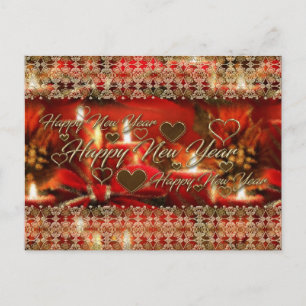 Happy New Year Card Feiertagspostkarte
