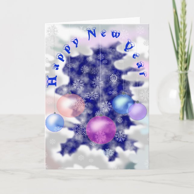 Happy New Year Card für Sie Karte (Vorderseite)