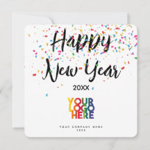 Happy New Year Corporate Business Logo Holiday