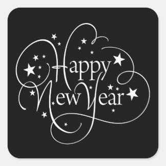 Happy New Year Custom Aufkleber