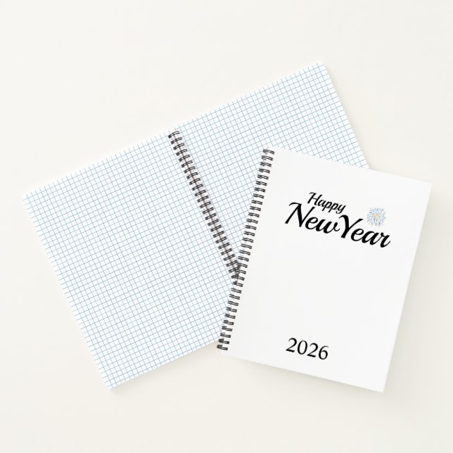 Happy New Year Custom Present Notizbuch (Innenseite)