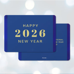 Happy New Year Custom Text Holiday Card Feiertagskarte
