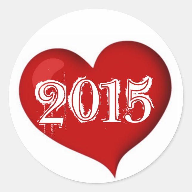 Happy New Year Customizable Aufkleber (Vorderseite)