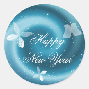Happy New Year Customizable Aufkleber