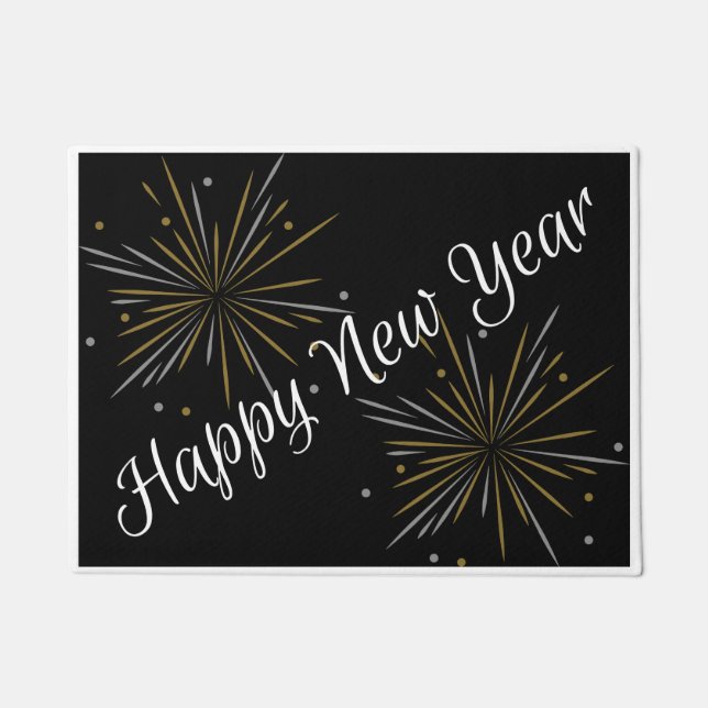 Happy New Year Door Mat Fußmatte (Vorderseite)
