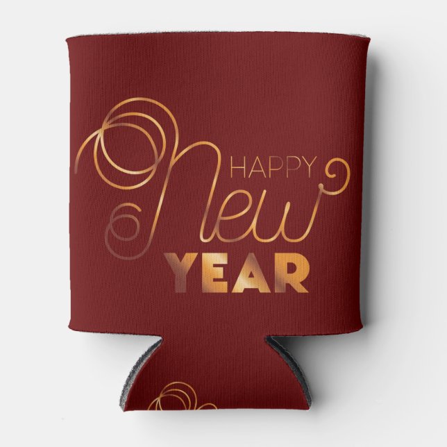 Happy New Year Dosenkühler (Vorderseite)