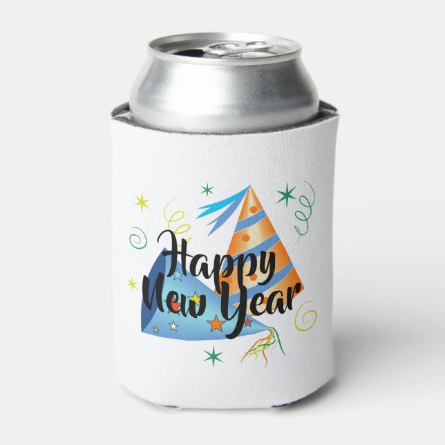 Happy New Year Dosenkühler (Kanne Vorderseite)