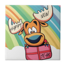 Happy New Year Else - Festivals Design der Feier Fliese