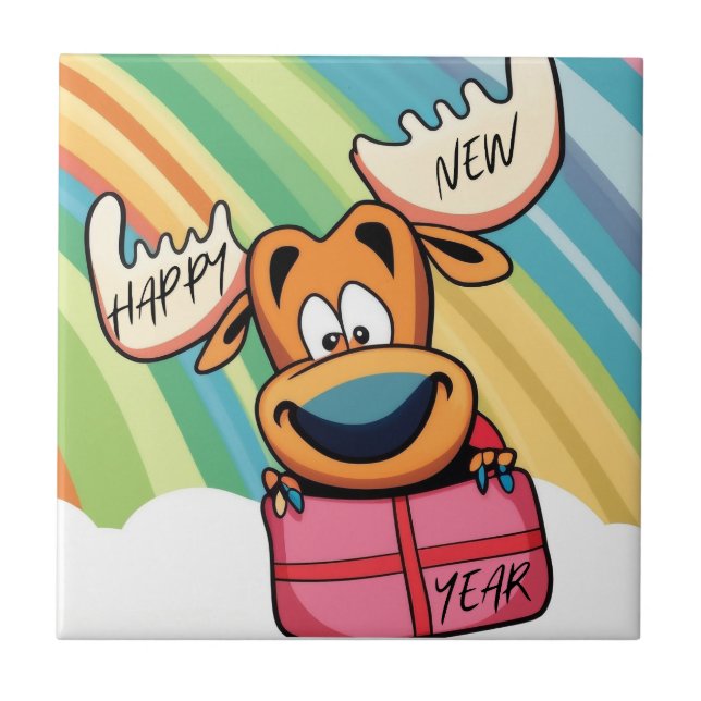 Happy New Year Else - Festivals Design der Feier Fliese (Vorderseite)