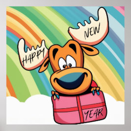 Happy New Year Else - Festivals Design der Feier Poster