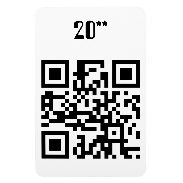 Happy New Year - Englisch Magnet (Vertikal)