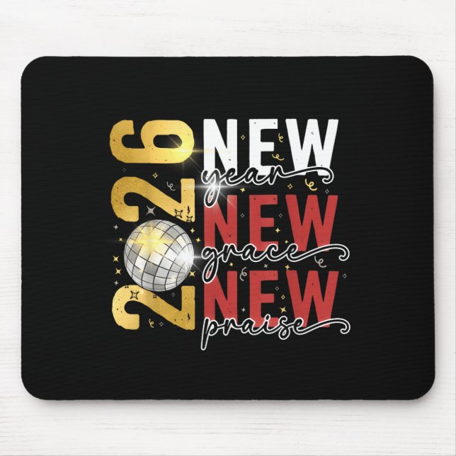 Happy New Year Eve 2026 New Year Party Hello 2026  Mousepad (Vorne)