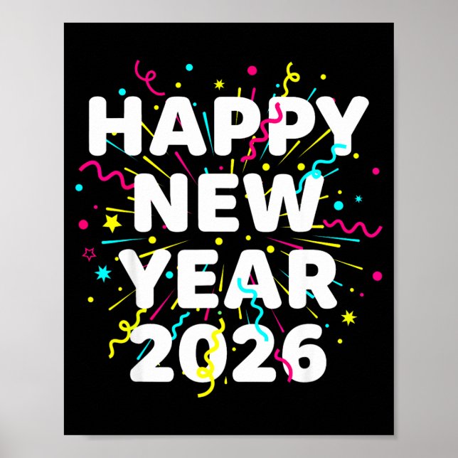 Happy New Year Eve Party 2026 Nye Family Matching  Poster (Vorne)