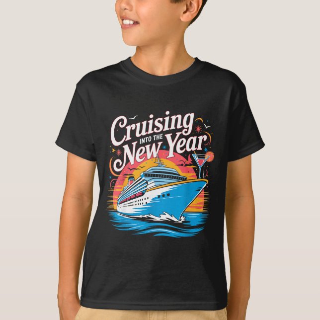 Happy New Year Family Cruise Matching Celebration  T-Shirt (Vorderseite)