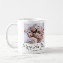 Happy New Year Family Foto Geschenk Kaffee Tasse