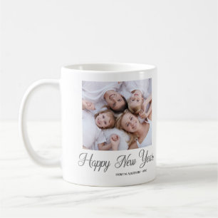 Happy New Year Family Foto Geschenk Kaffee Tasse