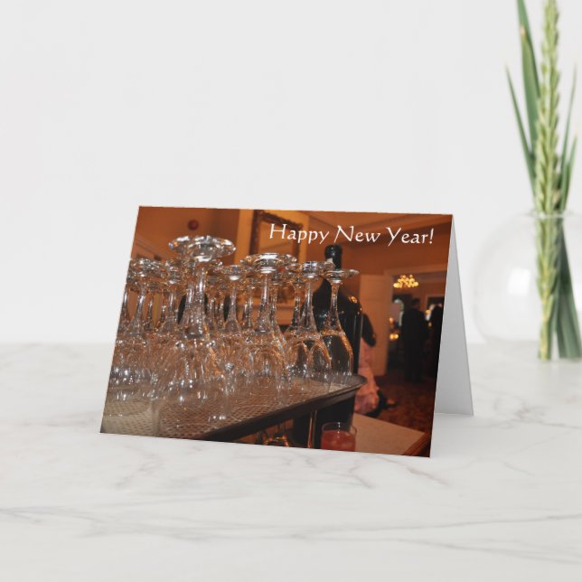 Happy New Year Feiertagskarte (Vorderseite)