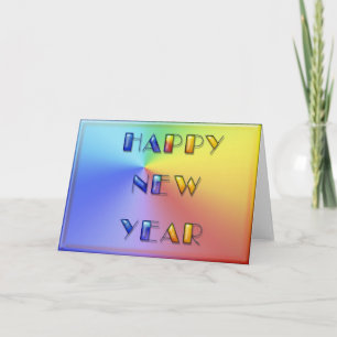 Happy New Year Feiertagskarte