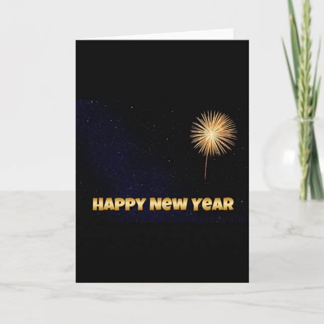Happy New Year Feiertagskarte (Vorderseite)