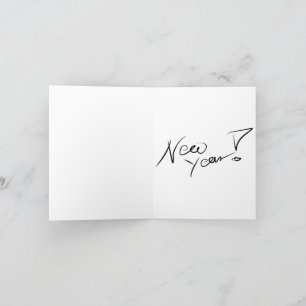 Happy New Year Feiertagskarte