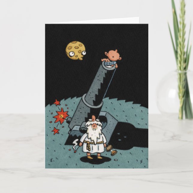 Happy New Year Feiertagskarte (Vorderseite)