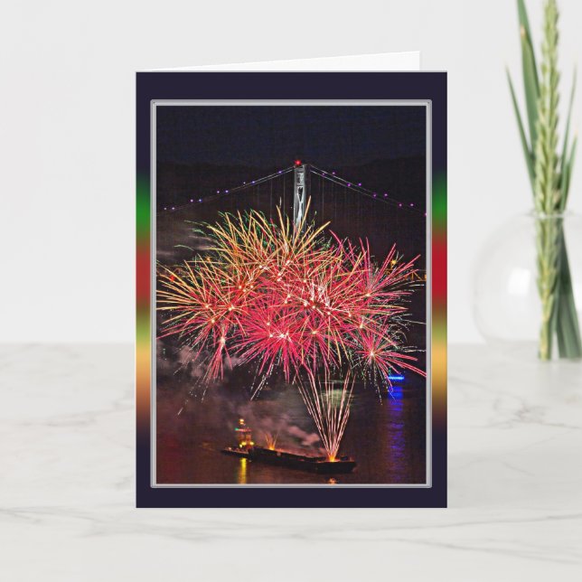 Happy New Year Feiertagskarte (Vorderseite)