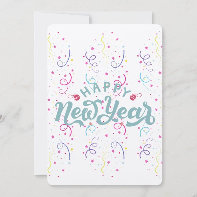 Happy new year feiertagskarte (Vorderseite)