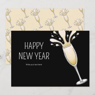 Happy New Year Feiertagskarte