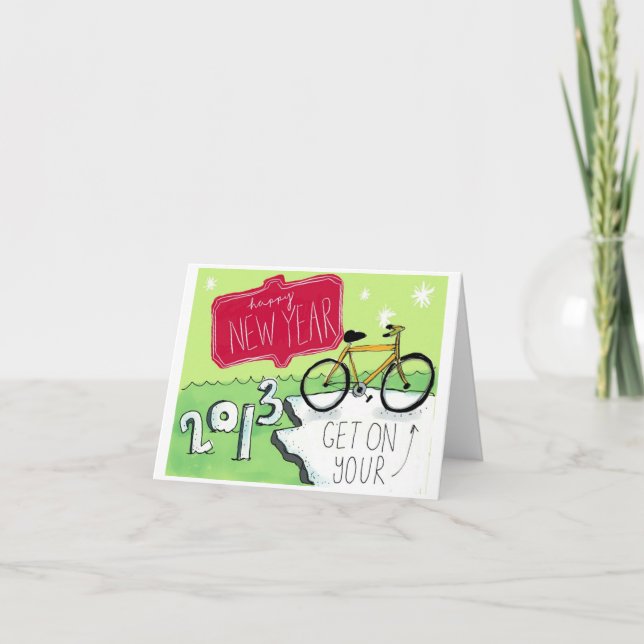 Happy New Year Feiertagskarte (Vorderseite)