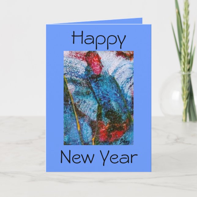 Happy New Year Feiertagskarte (Vorderseite)