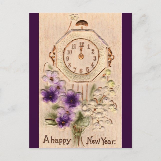 Happy New Year Feiertagspostkarte (Vorderseite)