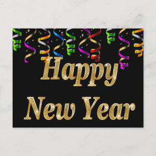 Happy New Year Feiertagspostkarte