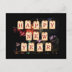 Happy New Year Feiertagspostkarte
