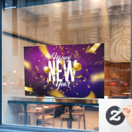 Happy New Year Fensteraufkleber