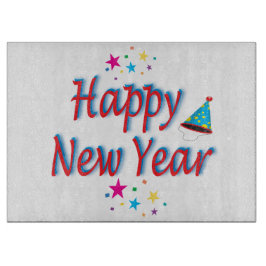 Happy New Year Festive Party bunt Epic Schneidebrett