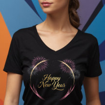 Happy New Year Fireworks Design