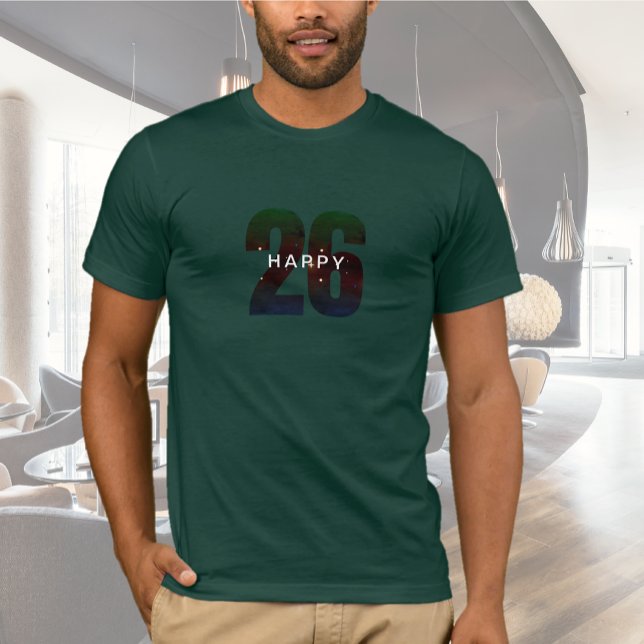 Happy New Year Forest Green T - Shirt (Happy New Year Forest Green T-Shirt)
