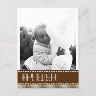 "Happy New Year"-Foto Postkarte