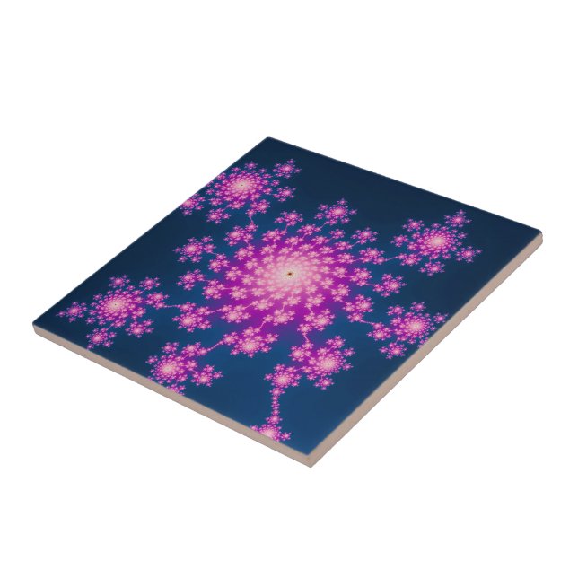 Happy New Year Fraktal Fliese (Seite)