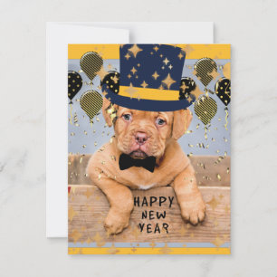 Happy New Year from Dogue de Bordeaux Feiertagskarte