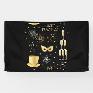 Happy New Year GB 3x5 Vinyl Banner