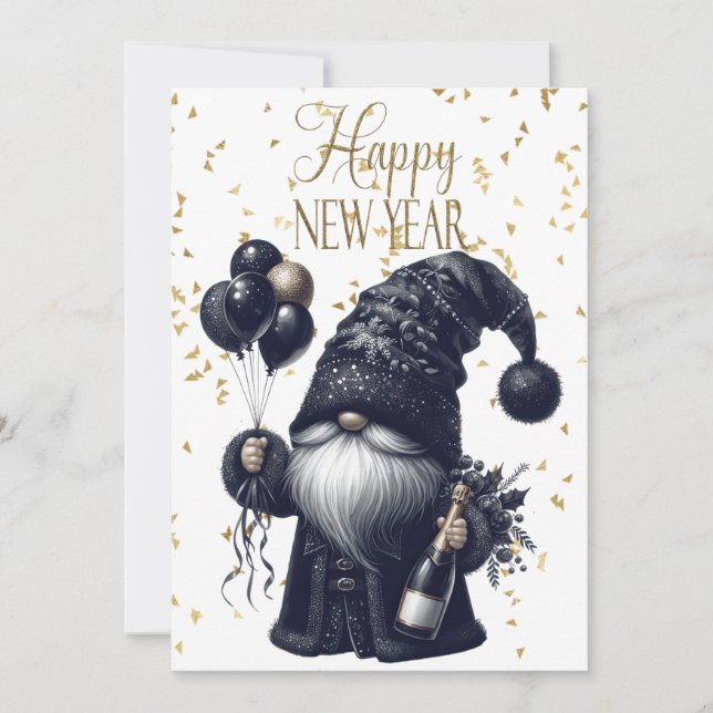 Happy New Year Gnome Ankündigung (Vorderseite)