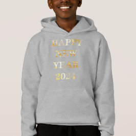 Happy New Year Gold Hoodie