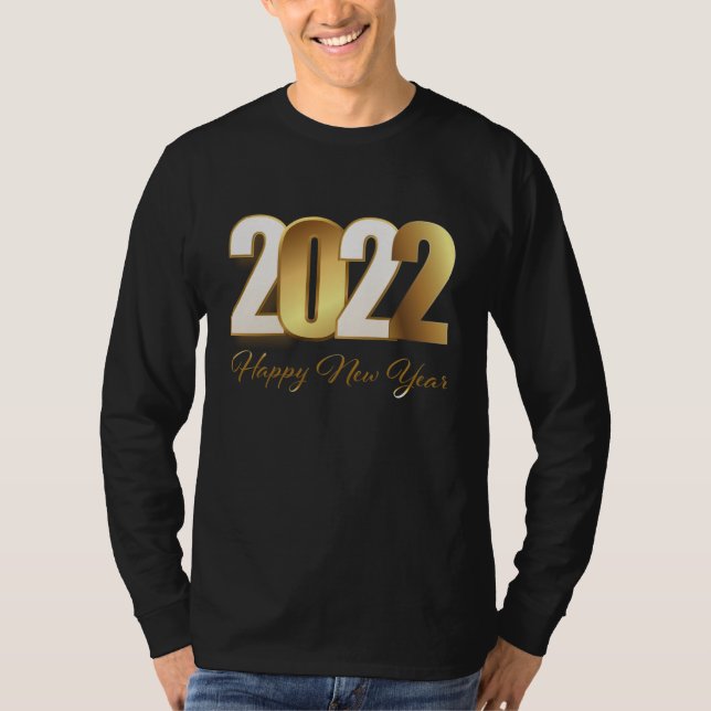 Happy new year - golden T-Shirt (Vorderseite)