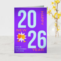 Happy New Year Greeting Card – Festive Holiday