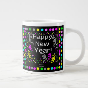 Happy New Year Gruß Jumbo Tasse