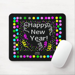 Happy New Year Gruß Mouse Pad Mousepad